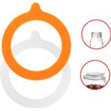 👉 Rubber seal silicone 10Pcs Jar Gaskets Replacement Airtight Leak-proof Seals Rings Fits Regular Mouth Canning Jars