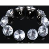 Sofa 10Pcs 14mm Dia. Diamond Crystal Glass Upholstery Buttons Decorative Nails Tacks Studs Pins Craft Wall Furniture Decoration