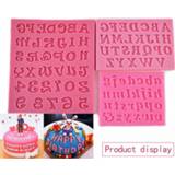 Cupcake silicone 3pcs Letter Digital Cutting Mold Fondant Candy Crafts Cupcakes Cards Baking Birthday Party Cake Decoration
