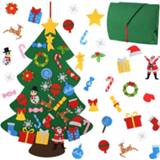 Ornament kinderen Kids DIY Felt Christmas Tree Decoration for Home Navidad 2021 New Year Gifts Ornaments Santa Claus Xmas