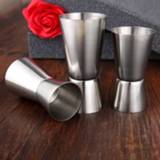 Cocktailshaker steel 15/30 20/40 25/50ml Stainless Measuring Cups Party Wine Cocktail Shaker Double Tone Jigger Shot Drinks Rectification Mixed