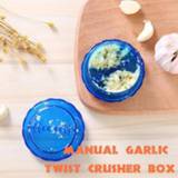 Processor mannen Manual Garlic Twist Crusher Box Presses Food Chopper Fruit Slicer Mashed Manually