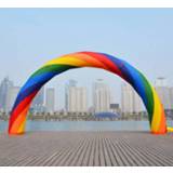 👉 Blower D=10M inflatable Rainbow arch Advertising with 220v