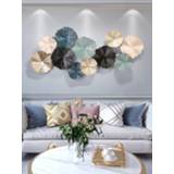 👉 Ornament Light Extravagant Wall Decoration Metal Metope Background A Living Room 3d Stickers Ornaments
