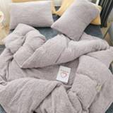 👉 Sofa Dual-uses Lamb Wool Duvet Cover Blanket Winter Warm Skin-friendly Bedding Quilt Multipurpose Bed Throw