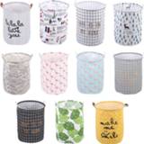 👉 Organizer large 40x50cm Hamper Collapsible Clothes Toy Holder Bucket Nordic Folding Laundry Basket Round Storage Bin Bag