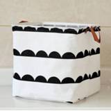 👉 Organizer Portable Storage Basket Cute Printing Fabric Toy Cosmetic Jewelry Sundries Office Cloth Box