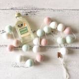 👉 Ornament kinderen 200cm Nordic Style Handmade Felted Wool Balls Garland Kids Room Wall Hanging Home Decor Nursery Pom Gifts