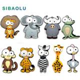 Whiteboard plastic silicone kinderen Cartoon Forest Animals Soft fridge magnets Refrigerator Kids Message post Home Decoration