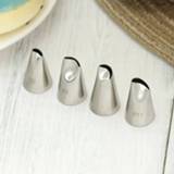 Cupcake rose small Petal Piping Nozzle Set Cream Icing Tips For Cake Flower Bean Paste Decorating Nozzles Size