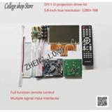 👉 Projector Diy LCD Screen Driver Kit 5.8 Inch 1280x 768 HD Accessories Full Remote Control