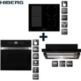 👉 Oven Set: Induction hob HIBERG i-MS 6049 B + electric VM 6495 built-in cooker hood VB 6040 GB