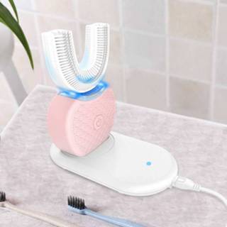 👉 Silicone Drop Ship 360 Degree Wireless USB Charging Lazy Automatic Sonic Electric Toothbrush Teeth Whitening Cleaning Tool Brush