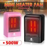 👉 Space heater 500W 220V Portable Electric Mini Fan Winter Warm Home Office Desk US Plug PTC Ceramic Heating Energy Saving