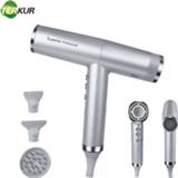👉 Diffuser Frequency Conversion Professional Salon Ionic Hair Dryer Portable Negative Ion Bolwdryer With and 2 Concentrated Nozzle