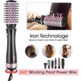 👉 Hair straightener DSP New 7 IN 1 One Step Dryer Cold Hot Air Brush Comb Curling Styling Tools Blow