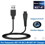 👉 Scheermesje 4.8V 5.4V 1.25A USB Charger RE7-87 RE7-59 For Panasonic ES-RT30 ES-RT40 ES-GA20 ES2065 ES2067 W7657 Shaver Razor