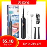 👉 Make-up remover Electric Sonic Dental Scaler LED Display Tooth Calculus Stain Removal Tartar Ultrasonic Cleaner Teeth Whitening