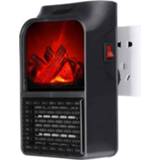 Space heater Handy Plug In Wall-Outlet Electric Mini Room Fireplace Flame Effect (US in-110V,Remote Contro)