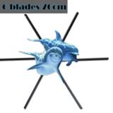 👉 Projector The Newest 6Blades 3D Advertising Fan Hologram 76cm Bluetooth Audio App Control WiFi Display Rotate Player