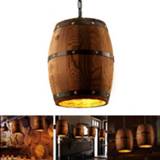 👉 Hanger Ceiling Barrel Lamp Wood Wine Hanging Fixture Pendant Lighting Suitable For Bar Cafe Lights Atomasphere Restaurant