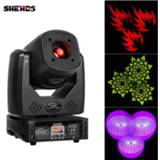 👉 Projector 3 Facet Prism Lyre 80W Led Moving Head Light 7 Colors Gobos DMX Spot Wash 60W Professional Stage Bar Wedding Dance