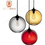 👉 Hanger BLUBBLE Loft Glass Lucky Ball Colorful Pendant Lights Lampshade Dia20cm/25cm/30cm Hanging Lamp E27 Anna Love Festival Christmas