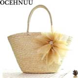 👉 Handtas large vrouwen OCEHNUU New Arrival 2020 Summer Beach Bags Women Straw Handbags Colorful Capacity Big Zipper Casual For Ladies Travel