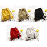 👉 Backpack canvas Drawstring School Gym Bag Storage Pack Rucksack Pouch For Back Teen