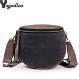 👉 Messenger bag small vrouwen Women's Fashion Bags Lady Shouder Bucket Crossbody Tote Females Handbag Semicircle Saddle