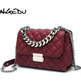 👉 Messenger bag small vrouwen NIGEDU Bags women Chains Shoulder Diamond lattice luxury handbags designer Female Totes bolsas