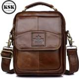 👉 Messenger bag leather Genuine Men Shoulder Handbag Crossbody Bags For Luxury Handbags 2019 Flap Pocket KSK