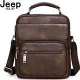 👉 Messenger bag leather mannen JEEP BULUO Brand Man Split Crossbody Shoulder For iPad Big Size Men's Handbags Famous Casual Business