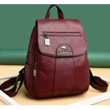 👉 Backpack leather vrouwen High Quality Women Capacity Travel School Bags Fashion for 2020 mochilas
