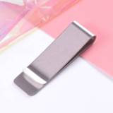 Portemonnee steel zilver vrouwen Stainless Money Clip Fashion Simple Silver new holder Cash Wallet Women Mens