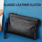 👉 Clutch large Men's Business Male Envelope Bag Purse Organizer Capacity MobilePhone Fashion Casual Mens Portable Pouch