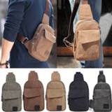 Backpack canvas small Men Chest Bag Pack Travel Sport Shoulder Sling Cross Body Outdoor Military Satchel