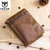 👉 Portemonnee leather Bull Captain Men's Wallet Multifunctional Folding Multi-Card-Slot Handmade Driver's License