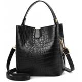 👉 Schoudertas PU leather vrouwen Crocodile Crossbody Bucket Bags For Women Pattern Bag Womens Shoulder Luxury