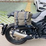 👉 Bike Vintage Luggage Bag Men's Crossbody Motorcycle Helmet Travel Bags Suitcase Saddlebags Locomotive For BMW