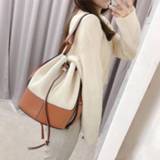 👉 Messenger bag leather vrouwen Women Bucket Genuine High Quality Shoulder Simple Crossbody Tote 2020 new Fashion