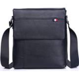 👉 Handtas leather jongens 2020 New Fashion Luxury Men's Handbags 100% Genuine Male Shoulder Bag Crossbody Boy Brand Solid Messenger Bags