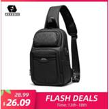 👉 Messenger bag Fenruien 2020 New Shoulder Bags Multifunction USB Charging Waterproof Crossbody For Men Short Trip Chest Pack