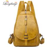 👉 Backpack leather vrouwen Women Backpacks High Quality Female Chest Bag Casual Daily Sac a Dos Ladies Travel School BagPack