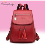 👉 Backpack PU leather vrouwen meisjes Ladies Back Pack High Quality Soft Women Mochilas Feminina Bagpack School Bags for Teenage Girls Sac A Dos