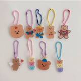 👉 Keychain meisjes Cartoon Cherry Angel Bear Keychains Metal Earphone Case Pendant Girls Student Backpack Trinkets Fashion Kawaii Jewelry