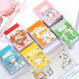 👉 Kladblok meisjes Little Maruko Series Kawaii Cartoon Girl Flower Korea Card Sticker Sheet Scrapbook Paper Stationery School Supplies