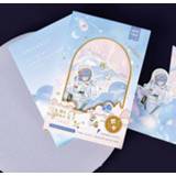 👉 Postkaart meisjes 30 Pcs/Set Space Diary and Lemonade Postcard DIY Cartoon Girl Greeting Cards Message Card Stationery