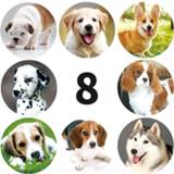 👉 Kladblok kinderen 50-500pcs Cute Animal Dog Stickers Jungle Party Birthday Gift Decorations Cake Tags kids Toys Personality Label Scrapbook