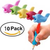 Pencil silicone kinderen 10pcs Grips Ergonomic Writing Claw Aid Right Handed Pen Training Grip Holder For Kids Students And Adults